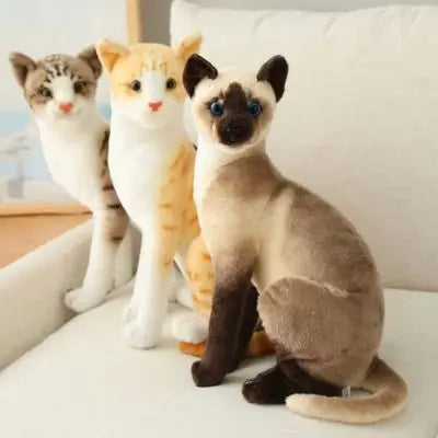peluche chat réaliste