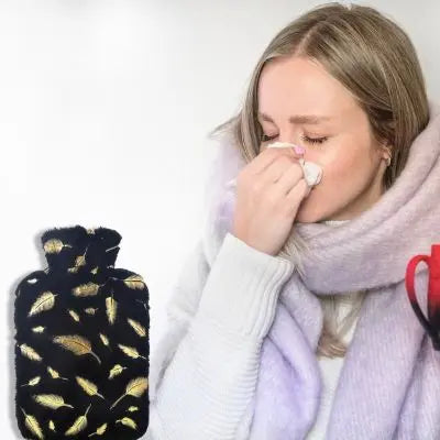 Bouillotte peluche anti-froid-douce-et-apaisante pour des malades