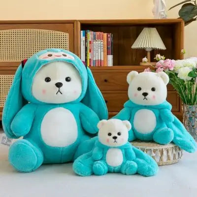 Ours en peluche teddy bear kawaii rassemblés en famille trop mignonne