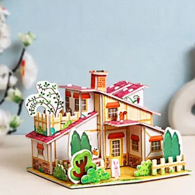 Puzzle 3D, une magnifique maison fait main à monter en famille