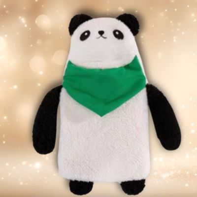 Bouillotte peluche panda-peluche kawaii blanche trop solide