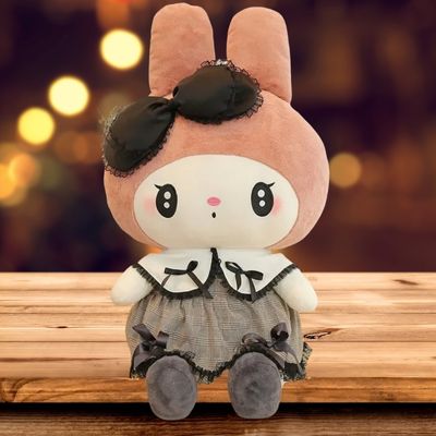 Peluche kawaii-peluche lapin japonais aux gros yeux et oreilles de lapin