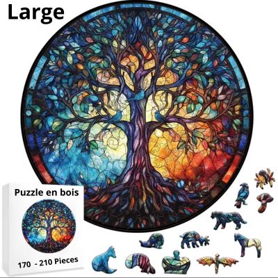 Puzzle en bois arbre de vie large format idéal pour femmes et enfants