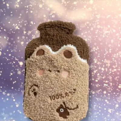 Bouillotte nounours peluche kawaii hivernale et chaleureuse