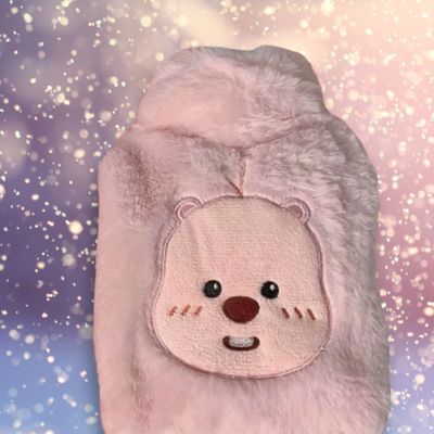 Bouillotte ours en peluche kawaii souriant et agréable antistress pour enfant