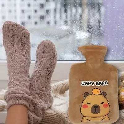 Bouillotte peluche-Cappy-barra-peluche-kawaii-doudou bebe contre le givre