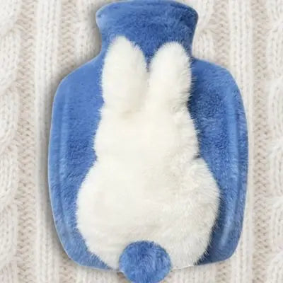 Bouillotte peluche un doudou lapin soyeux-et-beau-pour-bébé
