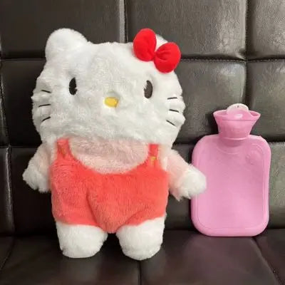 Bouillotte peluche Hello Kitty une splendide kawaii la peluche Stitch-détendue-sur-sofa