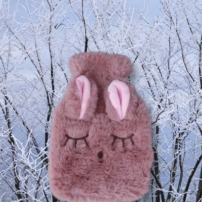 bouillotte peluche kawaii peluche lapin dormant au froid