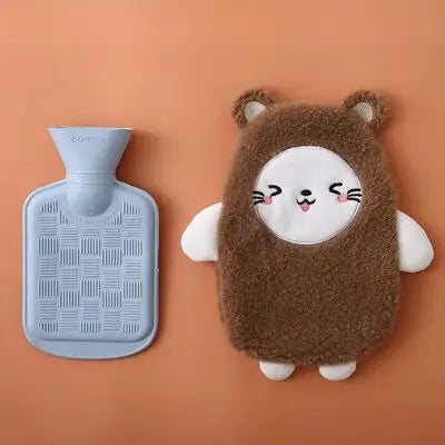 Bouillotte peluche-la peluche kawaii-chat-brun-animaux