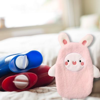 Bouillotte peluche-lapin-la peluche kawaii attrayante pour réchauffer le lit