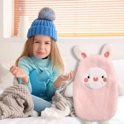 Bouillotte peluche lapin la peluche kawaii-douce-pour-réchauffer-la-fille-qui-grelotte