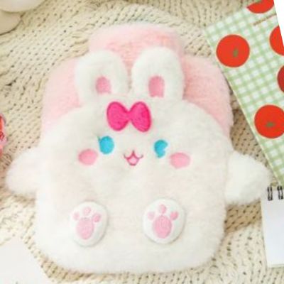 Bouillotte peluche lapin la belle peluche kawaii lapin souriante