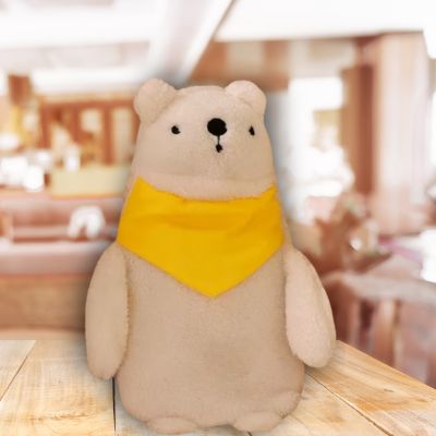 Bouillotte peluche, l'ours, la peluche kawaii douillette pour bébé