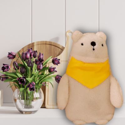 Bouillotte peluche l'ours polaire une peluche kawaii pour aider à dormir les filles