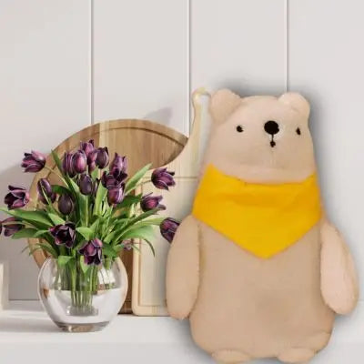 Bouillotte peluche l'ours polaire une peluche kawaii pour aider à dormir les filles