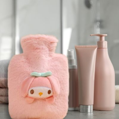 Bouillotte peluche rose au design innovant de doudou stitch