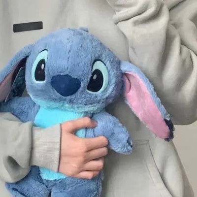 Bouillotte peluche stitch bleu-peluche kawaii