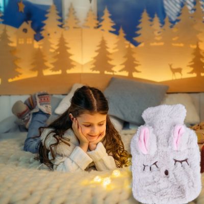 bouillotte peluche une peluche kawaii grise qui réchauffe les enfants