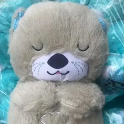 Doudou loutre la peluche loutre qui respire grise et douce