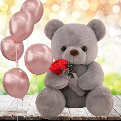 Ours en peluche teddy bear pour anniversaire de fille