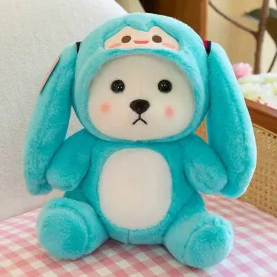 Ours en peluche, un teddy bear se transformant en lapin kawaii peluche stitch