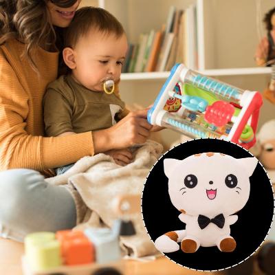 Peluche kawaii-peluche chat, le compagnon de jeu irrésistible, doudou en famille