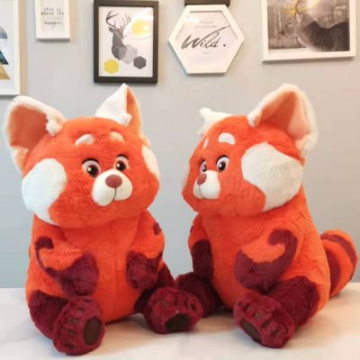 Peluche kawaii le formidable renard roux en vue de profil avec son frère