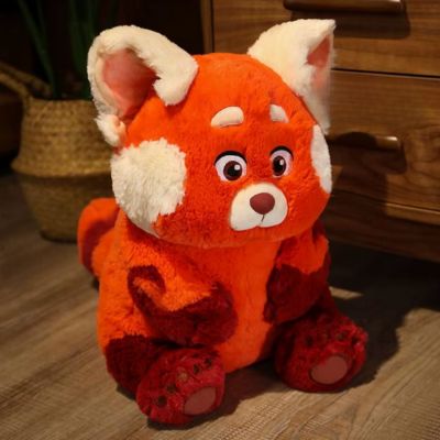 Peluche kawaii le merveilleux renard au salon avec son beau pelage