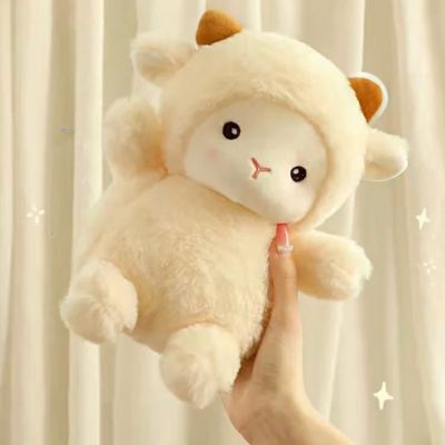 Peluche mouton charmant-blanc beau cadeau