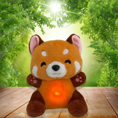 Peluche panda roux-peluche kawaii, il est trop mignon au jardin