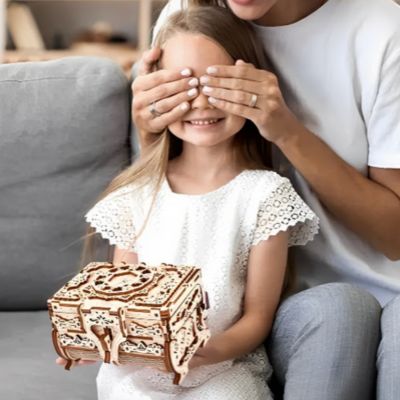 Puzzle 3D coffre à bijoux la surprise-cadeau bijoux pour fille