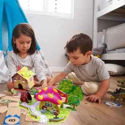 Puzzle 3D maison belle alternative de jeu entre enfants et parents