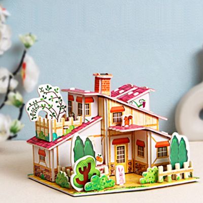 Puzzle 3D, une magnifique maison fait main à monter en famille 