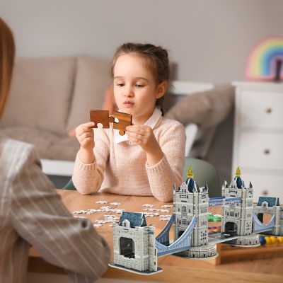 Puzzle 3D le pont bleu alternatif pour le répit de famille