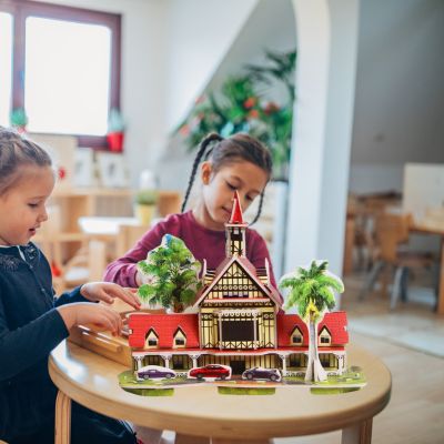 Puzzle 3D le merveilleux cadeau de Noël pour filles débutantes et écolières