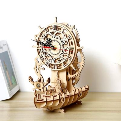 Puzzle 3D vintage puzzle bois bateau décoratif antistress en cadeau