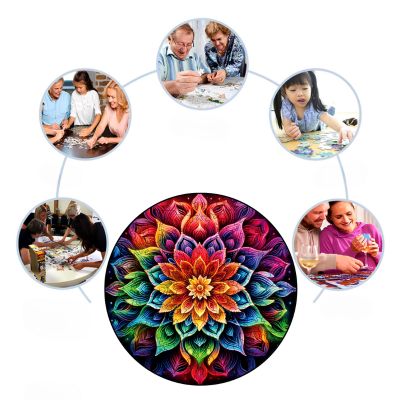 Puzzle adulte mandala, éternel et géométrique ludique