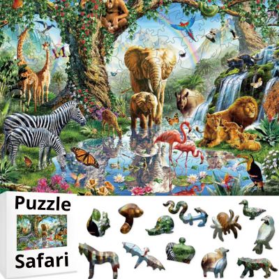 Puzzle adulte le parfait voyage au cœur des girafes