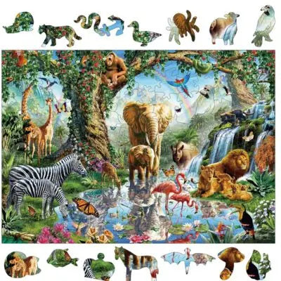 Puzzle adulte le parfait voyage au pays des éléphants